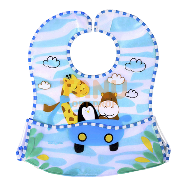 Детский нагрудник BabyOno Кенгуру 836, с липучкой, 32*31 см, в ассортименте (SB) 03k17p330 фото