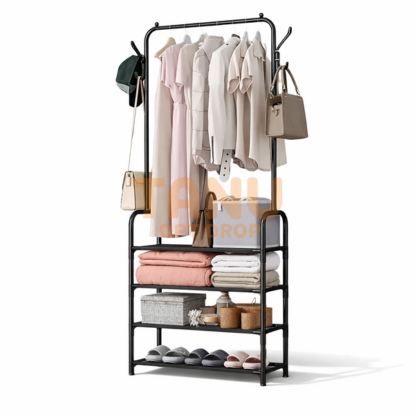 Стійка для одягу Clothes Rack Up 178х60х26см металева стійка-вішалка в передпокій (SHAF) 10k10p410v1 фото