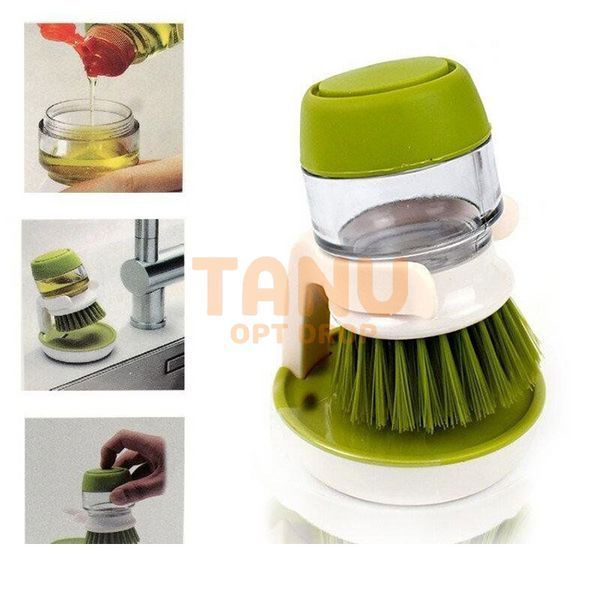 Щетка с дозатором моющего средства Palm Scrub зеленая 01k02p054v1 фото