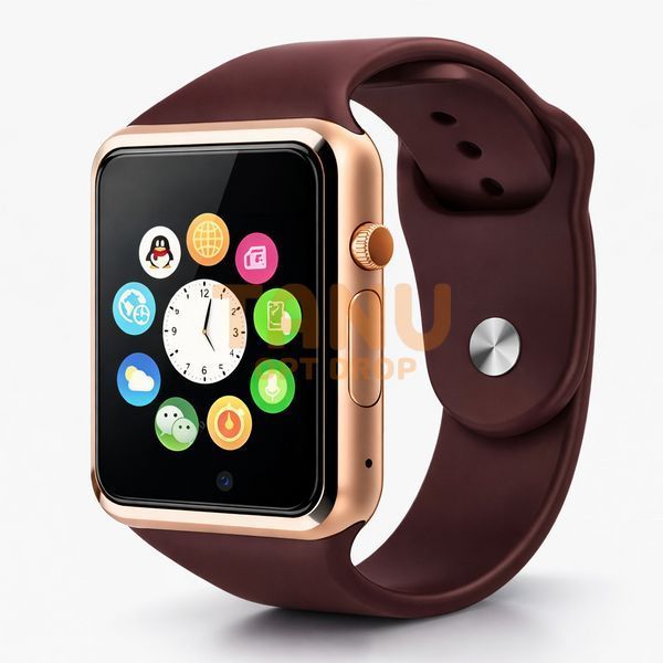 Розумний смарт годинник Smart watch A1 Android 400 мАг, очікування до 7 днів, Золотий 11k08p004v4 фото