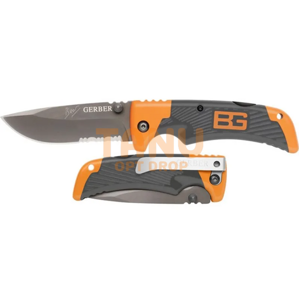 Раскладной нож из высокоуглеродистой стали с чехлом Gerber Bear Grylls Scout (509) 02k03p060v1 фото