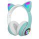 Беспроводные наушники с кошачьими ушками Cat VIV-23M Бирюзовый 11k01p004v2 фото 2