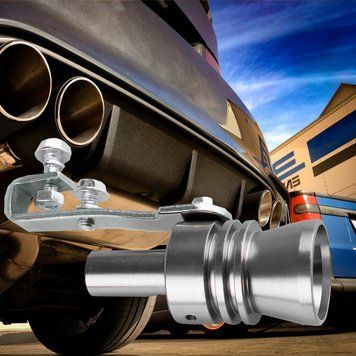 Автомобільний свисток турбо-звуковий на глушник-вихлопну трубу Turbo Sound SOUND For Car EL-1290 M 1.62.0L Сірий (237) 04k03p170v5 фото