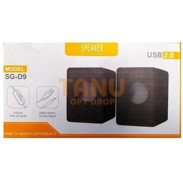 Колонки компьютерные с питанием от USB порта SG-D9 черные 11k03p051v1 фото