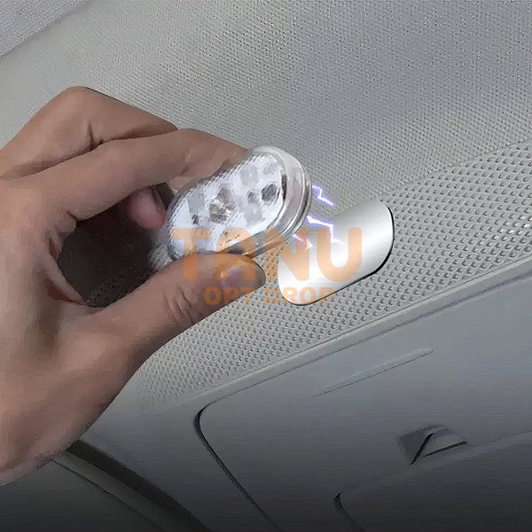 Мініатюрний сенсорний бездротовий Led світильник на магніті для салону автомобіля 827-1 (205) 04k04p025 фото