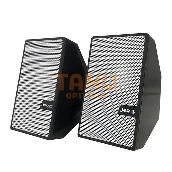 Колонки JEDEL S511, 2.0 USB+3,5 ММ, проводная стерео акустика для PC и ноутбука, 3 Вт*2, Черный (206) 11k03p223 фото