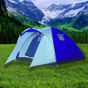 Палатка туристическая Lanyu LY-1637, 3-х местная, с тамбуром (988) 02k08p005 фото