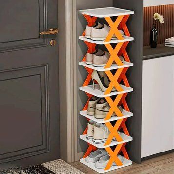 Полка-трансформер SHOE RACK для обуви пластиковая 7 полок /205 01k04p132 фото