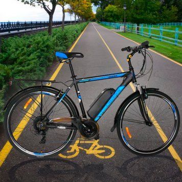 Электровелосипед с колесами диаметром 28 дюймов CROSSER GAMMA 36 вольт 10 ампер 500 Вт 13k06p068 фото
