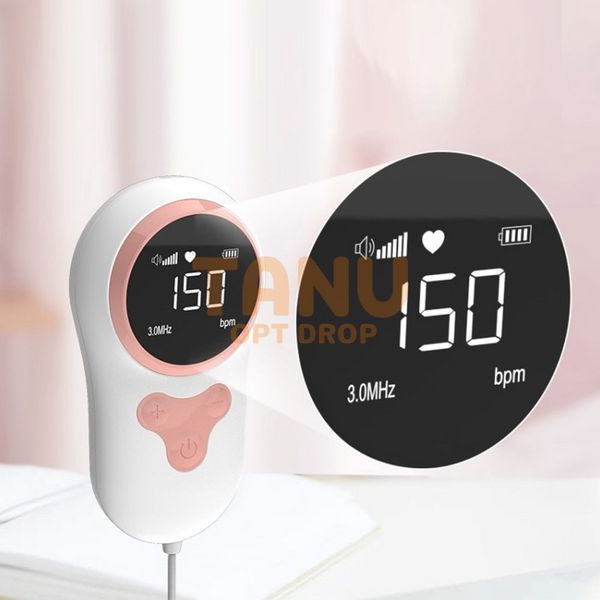 Доплер фетальний ультразвуковий для прослуховування серцебиття плоду Fetal Doppler YSL-T505-Pink (205) 06k02p021v1 фото