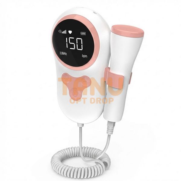 Доплер фетальний ультразвуковий для прослуховування серцебиття плоду Fetal Doppler YSL-T505-Pink (205) 06k02p021v1 фото