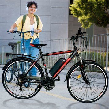 Электровелосипед с колесами диаметром 28 дюймов CROSSER GAMMA 48 вольт 15 ампер 500 Вт 13k06p067 фото