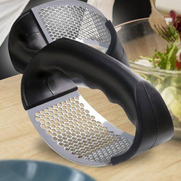 Ручний кухонний прес для часнику з нержавіючої сталі A GARLIC PRESS 10k09p095v2 фото