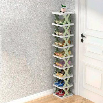 Полка-трансформер SHOE RACK для обуви пластиковая 8 полок /205 01k04p133 фото