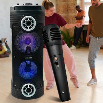 Акустическая беспроводная bluetooth колонка с микрофоном ZQS-6208 (AT) 11k03p225 фото