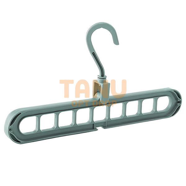 Багатофункціональна вішалка для одягу на 9 отворів Mini Wonder Hanger 9 Pieces Бірюзова (575) 01k06p036v3 фото