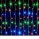 Гірлянда штора 400 LED МУЛЬТИК 30 м прозорий провід + Подарунок 12k01p041 фото 1