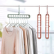 Багатофункціональна вішалка для одягу на 9 отворів Mini Wonder Hanger 9 Pieces Бірюзова (575) 01k06p036v3 фото 5