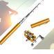 Складная мини удочка 97 см Fishing Rod In Pen Case золотая 02k04p010v5 фото 1