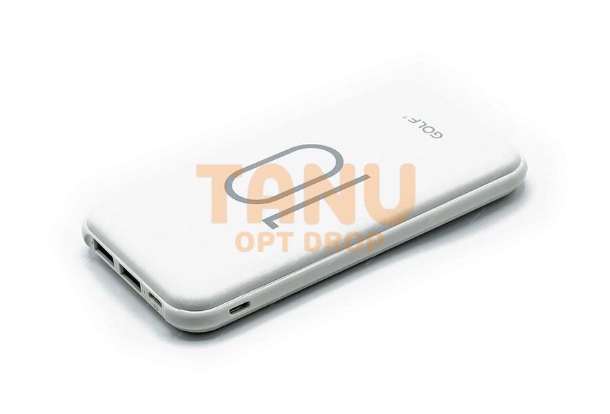 Портативная батарея GOLF Power Bank 10000 mAh G26 Белая 11k12p068v2 фото