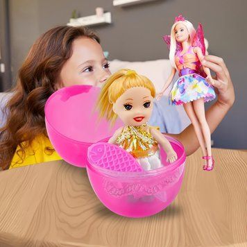 Детская игрушка маленькая кукла-принцесса с одеждой в блистере Sparkly princess E58 Розовый (В) 03k09p141v1 фото