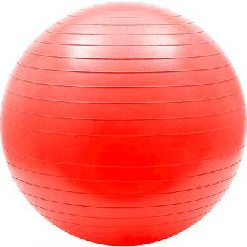 Надувний м'яч для фітнесу (фітбол) Yoga Bal 65 см Червоний 02k07p022v3 фото