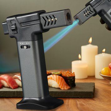 Кондитерская газовая горелка Turbo Torch OL-600/1851, профессиональный карамелизатор 1300 &deg;C, Черный (JS) 09k09p005v2 фото