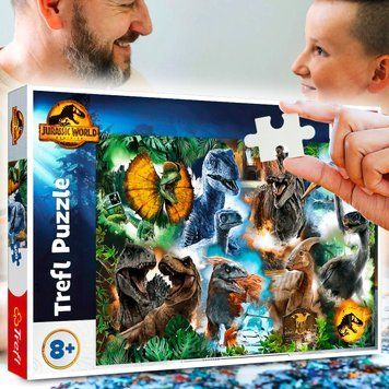 Комплект пазли Trefl "Улюблені динозаври. Світ динозаврів" 300 елементів (23013) (SB) 03k19p416 фото