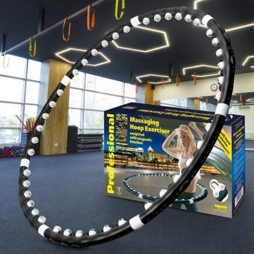 Профессиональный спортивный разборный массажный обруч для похудения Hula Hoop (Хула хуп) Professional (HA-405) 02k07p023 фото