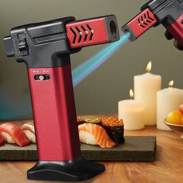 Кондитерская газовая горелка Turbo Torch OL-600/1851, профессиональный карамелизатор 1300 &deg;C, Красный (JS) 09k09p005v3 фото
